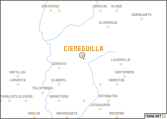 map of Cieneguilla