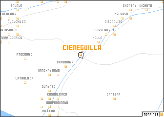 map of Cieneguilla