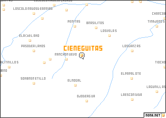 map of Cieneguitas