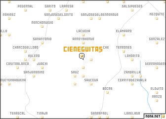 map of Cieneguitas