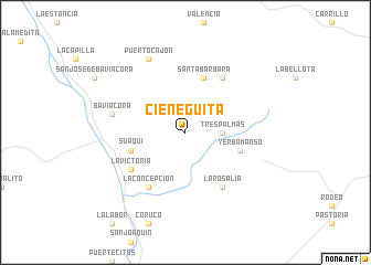 map of Cieneguita