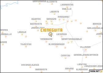 map of Cieneguita