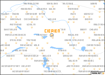 map of Ciepien