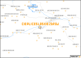map of Cieplice Śląskie Zdrój