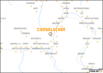 map of Cier-de-Luchon