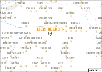 map of Čierna Lehota