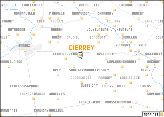 map of Cierrey