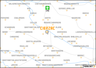 map of Cierzac