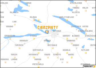 map of Cierzpięty