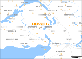 map of Cierzpięty