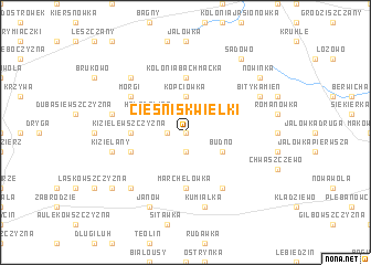 map of Cieśnisk Wielki