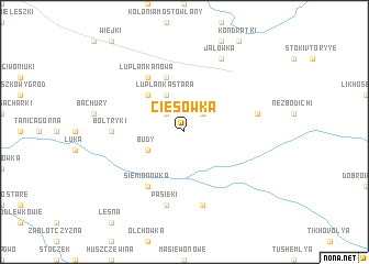 map of Ciesówka