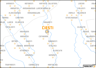 map of Cieşti