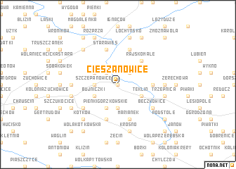 map of Cieszanowice