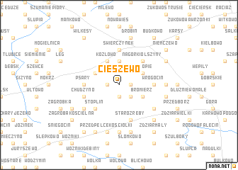 map of Cieszewo