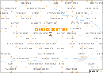 map of Cieszkowo Stare