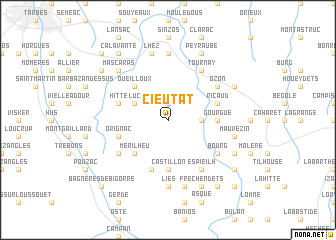 map of Cieutat