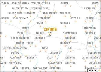 map of Čifáre