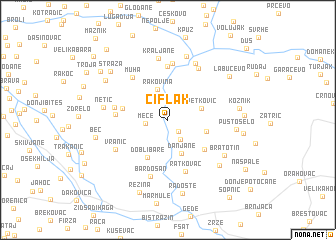 map of Čiflak