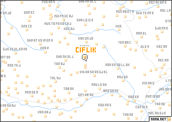 map of (( Çiflik ))