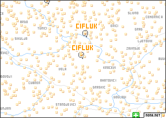 map of Čifluk