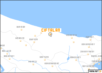 map of Çiftalan