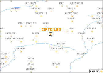 map of Çiftçiler