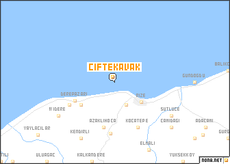 map of Çiftekavak