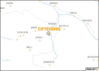 map of Çifteköprü