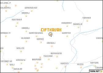 map of Çiftkavak