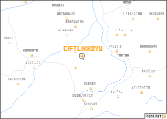 map of Çiftlikköyü