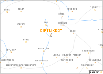 map of Çiftlikköy