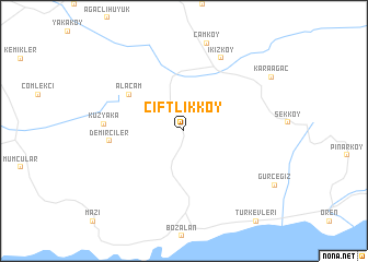 map of Çiftlikköy