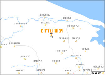 map of Çiftlikköy