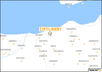 map of Çiftlikköy