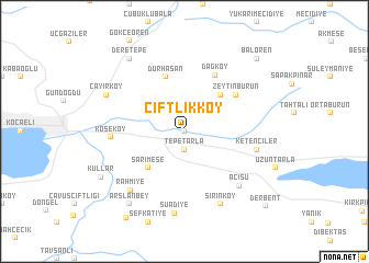 map of Çiftlikköy