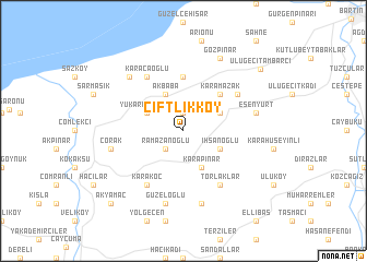 map of Çiftlikköy