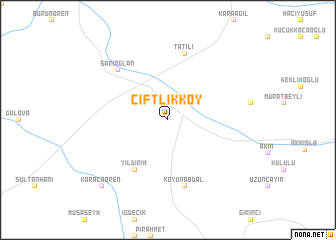 map of Çiftlikköy