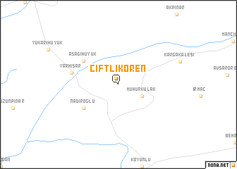 map of Çiftlikören