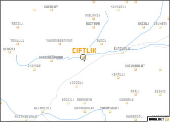 map of Çiftlik
