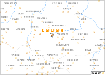map of Cigalagah