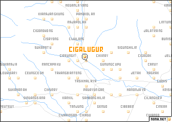 map of Cigalugur