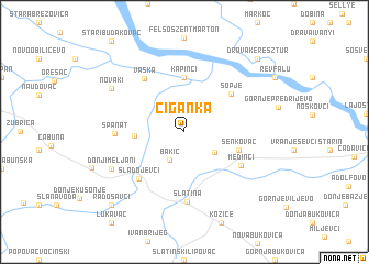 map of Ciganka