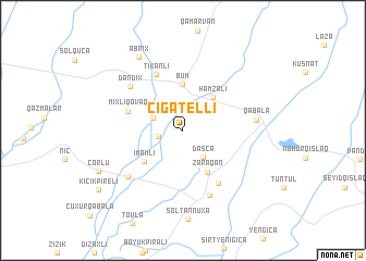 map of Cığatelli