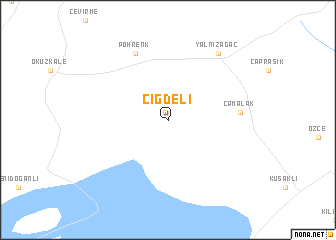 map of Çiğdeli