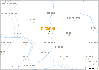 map of Çiğdemli