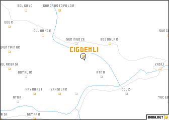 map of Çiğdemli