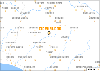 map of Cigemblong