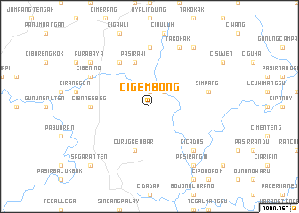 map of Cigembong