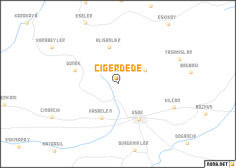 map of Ciğerdede